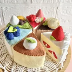 [展示¥850]苺とキウイのロールケーキ(フェルトケーキ) 展示¥850]苺とキウイのロールケーキ(フェルトケーキ) - メルカリ