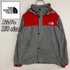 ノースフェイス マウンテンパーカー ギンガムチェック キッズ 150サイズ