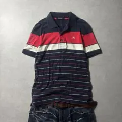 BURBERRY archive striped polo shirt y2k