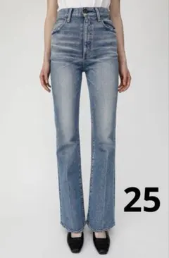 moussy マウジー デニム ブーツカット ライトブルー MVS FLARE