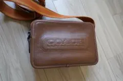 COACH レザー ショルダーバッグ ブラウン