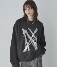 【Spielio】クラック箔スウェットプルオーバー タグ付き