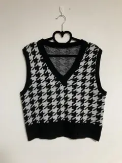 SHEIN 千鳥柄♡ニットベスト