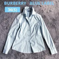 BURBERRY BLUE LABEL 7分袖シャツ ブルー 38 B286 - メルカリ