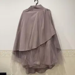 【GRL】チュールドッキングフレアスカート[pm379]