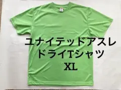 ユナイテッドアスレ　ドライTシャツ　ライムグリーン　XL