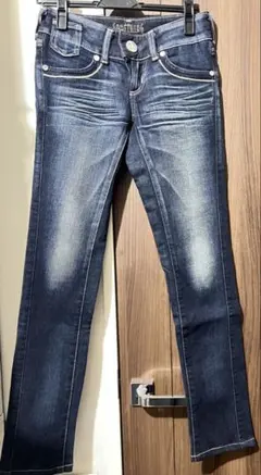 SOMETHING ダークブルー ストレートジーンズ