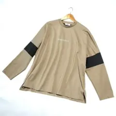 ウィゴー オーバーサイズ ロゴ ポンチ カットソー 長袖 ロンT 薄手スウェット