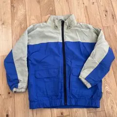 キッズナイロンジャケット ブルー×ベージュ 120