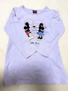 Disney ミッキー＆ミニー 長袖カットソー 110cm