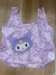 クロミ サンリオ マスコットポーチ   ストラップ エコバッグ パープル