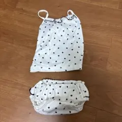 み*̮様 ベビー水着セット（ハート柄）　バースデー　コトリ　水着、ラッシュガード