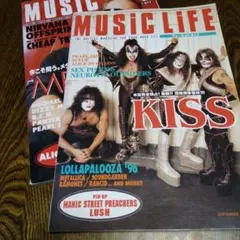 MUSIC LIFE KISS & METALLICA 1996年9月号11月号