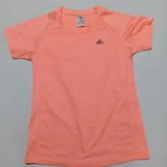 ランウェア　adidas サーモンピンク　半袖Tシャツ　レディースLのサムネイル