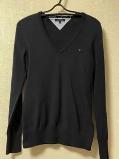 TommyHilfiger トミーヒルフィガーVネックニットセーター古着　美品