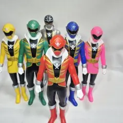 バンダイ BANDAI 当時物 未来戦隊タイムレンジャー5セット ソフビ絶版