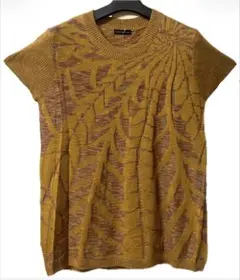 ニットベスト 半袖ニットロング丈 新品タグ付き