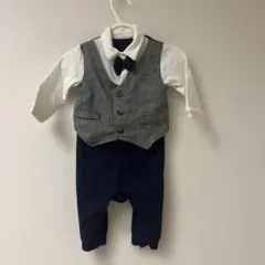 セレモニースーツ ネイビーとホワイト 男の子　ボーイズ 70から80