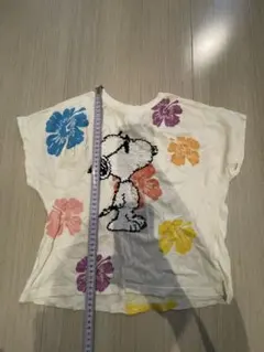 ZARA PEANUTS スヌーピー スパンコール Tシャツ 128
