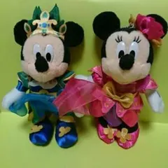 ディズニー☆ミッキー・ミニー ぬいぐるみバッジ