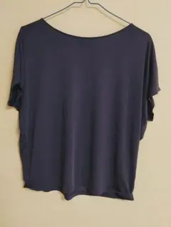 ☆　UNIQLO　ベトナム製　シャツ　レディース　青　Tシャツ　濃紺