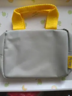 MORE ミニトートバッグ グレー×イエロー