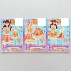 アイカツ！ ガーリーアイランドコーデ 堀越せな 3枚セット - メルカリ