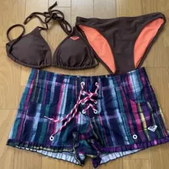 ROXY ビキニとサーフパンツセット S