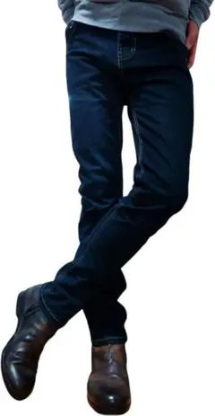 2AA14n【定番】ストレート ストレッチ パンツ メンズ デニムパンツ