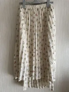 earth スカート 総柄 花柄 アシンメトリー