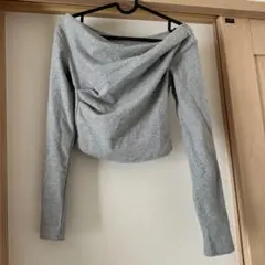 GRL オフショルダー グレー 長袖トップス