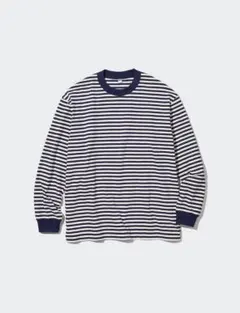 ウォッシュコットンボーダークルーネック