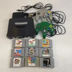 T【NINTENDO64 】本体 ソフト9点 セット