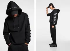 ZARA ブラック パーカー Lサイズ