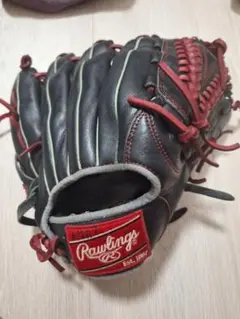 Rawlings RBGX 軟式グローブ 黒/赤