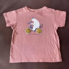 【BREEZE】キッズ 半袖 Tシャツ ピザとシロクマ100センチのサムネイル