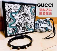 2026年最新】GUCCI グッチ キャットヘッドレザーブレスレットの