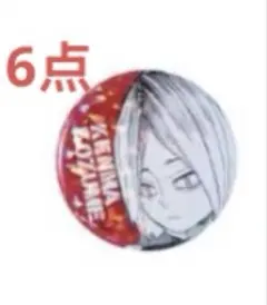 ハイキュー!! 孤爪 研磨 オールスター缶バッジ　ゴミ捨て場の決戦　6点セット