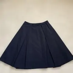 AMACA ネイビー フレアスカート ひざ丈のサムネイル