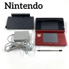 任天堂　Nintendo　ニンテンドー3DS　フレアレッド　動作確認済み