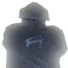 Tommy フード付き パーカー 黒