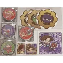 ぷよぷよ ぷよクエカフェ コースター ステッカー 缶バッジ 10個セット