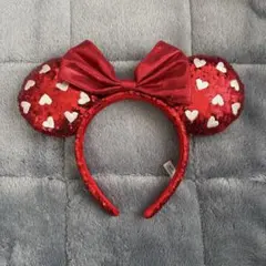 ディズニー カチューシャ ミニーちゃん スパンコール