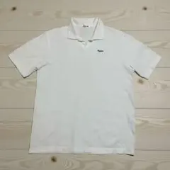 ［美品］Papas パパス　ホワイト ポロシャツSのサムネイル