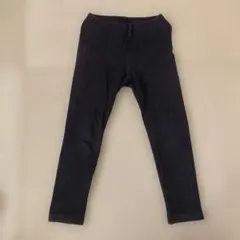 ユニクロUNIQLO リブ　スパッツ レギンス　120 ボトムス　ブラック