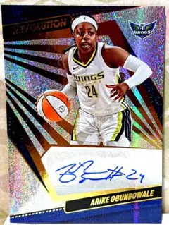 arike ogunbowale wnba サイン カード auto topps