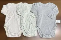 長袖ロンパース　80 ユニクロUNIQLO 3枚セット