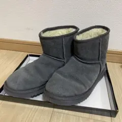 Ukala グレー ムートンブーツ