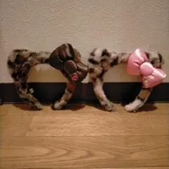 s*様 USJ キティ ヒョウ柄　カチューシャ×2