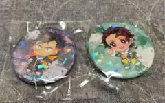 鬼滅の刃 缶バッジ 竈門炭治郎 不死川玄弥